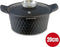 Diamond Line Die Cast Kookpan- 20cm (2.4L) - Minder Olie, Meer Kookgemak - Vaatwasserbestendig - Marmeren Coating, Diamantvorm - Inductie - 35% Energiebesparing - Geschikt voor Inductie, Gas, Keramiek, Elektrisch