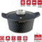 Diamond Line Die Cast Kookpan- 32cm (9.7L) - Minder Olie, Meer Kookgemak - Vaatwasserbestendig - Marmeren Coating, Diamantvorm - Inductie - 35% Energiebesparing -Geschikt voor Inductie, Gas, Keramiek, Elektrisch
