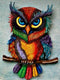 Diamond painting de luxe 30x40 cm - Uil colour