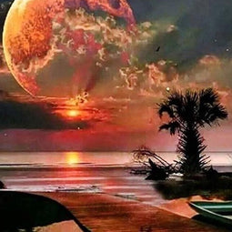 Diamond painting de luxe 40x50cm - Sunset