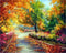 Diamond painting - Landschap in de herfst - 40x50cm