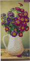 Diamondpainting Crystal Art Kaart Bloemenvaas 11x22cm