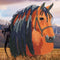 Diamondpainting Crystal Art Kaart Paard 18x18cm