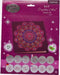Diamondpainting Crystal Art Kaart Paarse Mandala 18x18cm