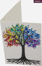 Diamondpainting Crystal Art Kaart Regenboogboom 10x15cm