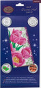 Diamondpainting Crystal Art Kaart Roze tulpen 11x22cm