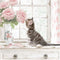 Diamondpainting Crystal Art Kit Kat 30x30cm