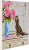 Diamondpainting Crystal Art Kit Kat 30x30cm