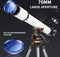 Dianfan Teleskop - Professionele Astronomie Telescoop - 70mm Opening - 700mm Brandpuntsafstand