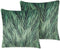 DIASCIA - Sierkussen set van 2 - Groen - 45 x 45 cm - Fluweel