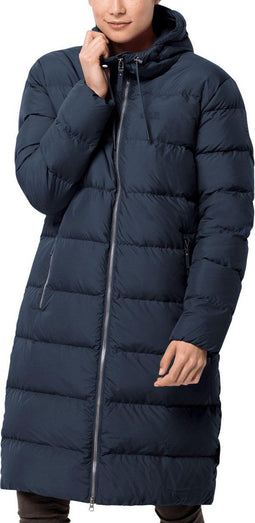 Jack Wolfskin Crystal Palace - Donsjas Dames - Winddicht en warm - Midnight Blue - Maat L