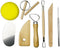 DIBYS BOETSEERSET BASIC VOOR KINDEREN WITTE KLEI + GEREEDSCHAP