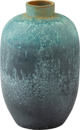 J-Line vaas Vintage - keramiek - azuur - small - Ø 33.5 cm