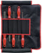 Dick 13081230 Werkplaatsvijlen assortiment plat in 200 en 300 mm, kap 1-2-3 met 2K handgreep in roltas 1 set(s)