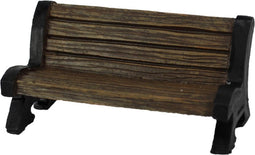 Dickensville Bankje Kerstdorp 12 Cm Bruin
