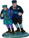 Dickensville Kerstfiguur Schaatsers 5,1 X 6,4 Cm Blauw/groen