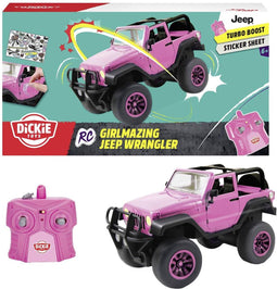 Dickie Toys 251105000 Girlmazing Jeep Wrangler 1:16 RC modelauto voor beginners Elektro Terreinwagen