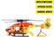 Dickie Toys - Ambulance Helicopter - Ziekenhuis helicopter - Licht en geluid - Draaiende propeller - Vanaf 3 jaar