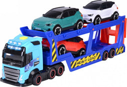 Dickie Toys - Car Transporter - Volvo - Vrachtwagen met aanhangwagen - Licht en geluid