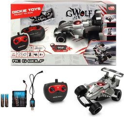 Dickie Toys RC G-Wolf Raceauto + Licht Zilver/Zwart