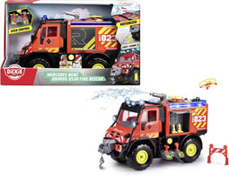 Dickie - Unimog U530 Fire Rescue - Brandweerwagen - trekhaak en waterpistool met afstandsbediening