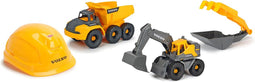 Dickie Volvo Constructie Werkvoertuigen met Helm