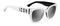 Dsquared2 ICON 0005/S - Zonnebril Uniseks - Ø 58 mm - Wit Zwart
