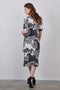 DIDI Dames Dress Bowy in offwhite with Floret print. maat 46