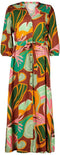 DIDI Dames Dress Dawn in offwhite with Seasons print maat 46