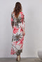 DIDI Dames Dress Dawn in offwhite with Yucca print maat 38
