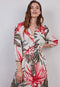 DIDI Dames Dress Dawn in offwhite with Yucca print maat 40