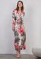DIDI Dames Dress Dawn in offwhite with Yucca print maat 46