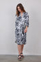 DIDI Dames Longer tunic Wonderful in offwhite with black Centerpiece print maat 42