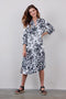 DIDI Dames Longer tunic Wonderful in offwhite with black Centerpiece print maat 44