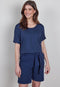 DIDI Dames Loose tee Flow in dark blue maat 36