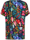 DIDI Dames Loose tee Flow print in dark blue with Bird garden print maat 42