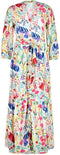 DIDI Dames Maxi dress Melody in offwhite with bird garden print maat 42