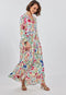 DIDI Dames Maxi dress Melody in offwhite with bird garden print maat 42