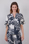 DIDI Dames Short sleeve blouse Carry in offwhite with Floret print. maat 38