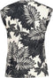 DIDI Dames Sleeveless tee Golden in offwhite with Floret print. maat 44