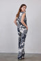 DIDI Dames Sleeveless tee Golden in offwhite with Floret print. maat 42