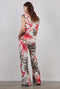DIDI Dames Sleeveless tee Golden in offwhite with Yucca print maat 44