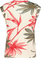 DIDI Dames Sleeveless tee Golden in offwhite with Yucca print maat 48