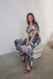 DIDI Dames V-neck top Jeska in offwhite with Floret print. maat 42