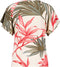 DIDI Dames V-neck top Jeska in offwhite with Yucca print maat 40