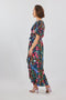DIDI Dames Wrap dress Ginger in Dark blue with bird garden print maat 42