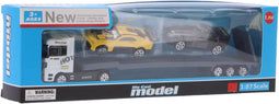 Die-Cast Transporter + 2 Voertuigen Assorti