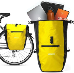 RADGEIST fietstas - bagagedrager tas - waterdicht 25L - geel