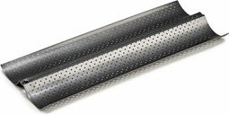 Dienblad Brood Metaal Donker grijs Koolstofstaal (16 x 2,5 x 38 cm) (12 Stuks)