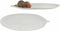 Dienblad Decoratie Blad van een plant Wit 49 x 2,7 x 17,3 cm (6 Stuks)